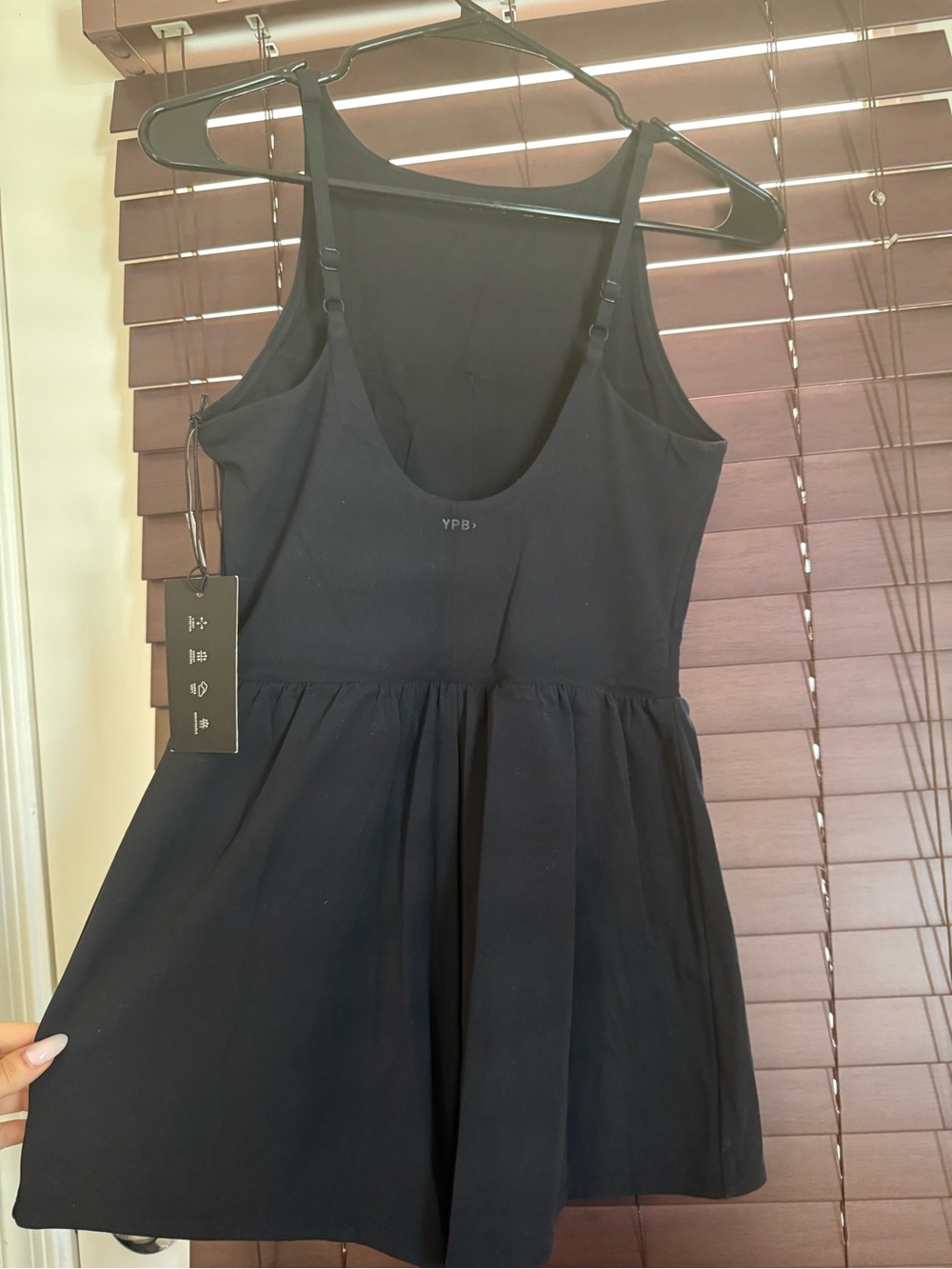 AF YPB Women's Black Sleeveless Romper - Picture 4 of 6